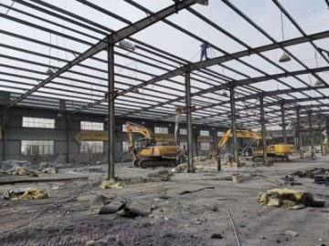西安钢结构厂房房屋拆除回收公司电话